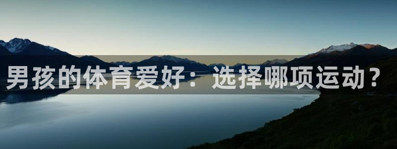 欧亿体育官方正版app科技：男孩的体育爱好：选择哪项